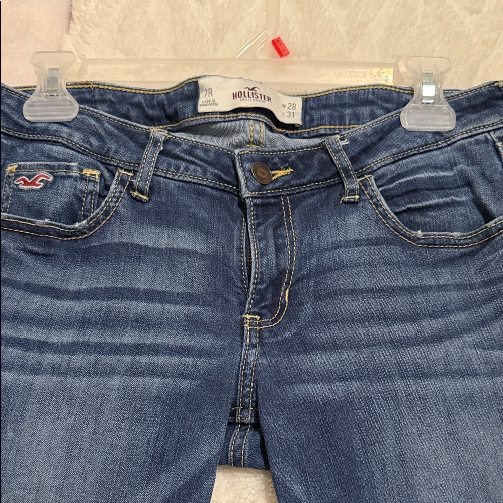 Hollister Women's Dark Blue Skinny Jeans